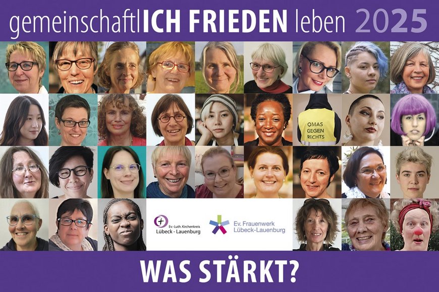 viele Frauengesichter auf einem Flyer - Copyright: Sabine Wulff