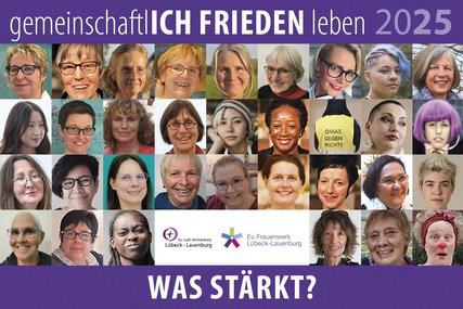 viele Frauengesichter auf einem Flyer - Copyright: Sabine Wulff